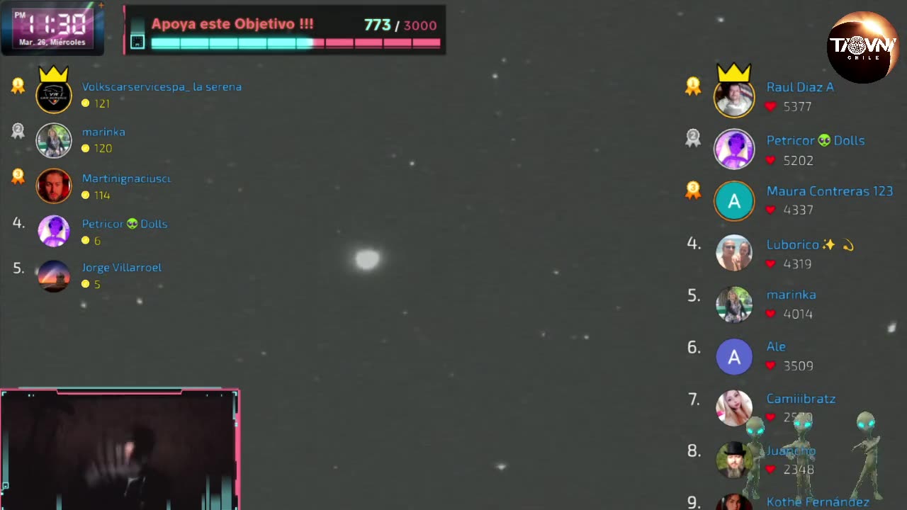 Astrovnilogy live Uncle UFO Chile 26-03-25 Tik Tok broadcast