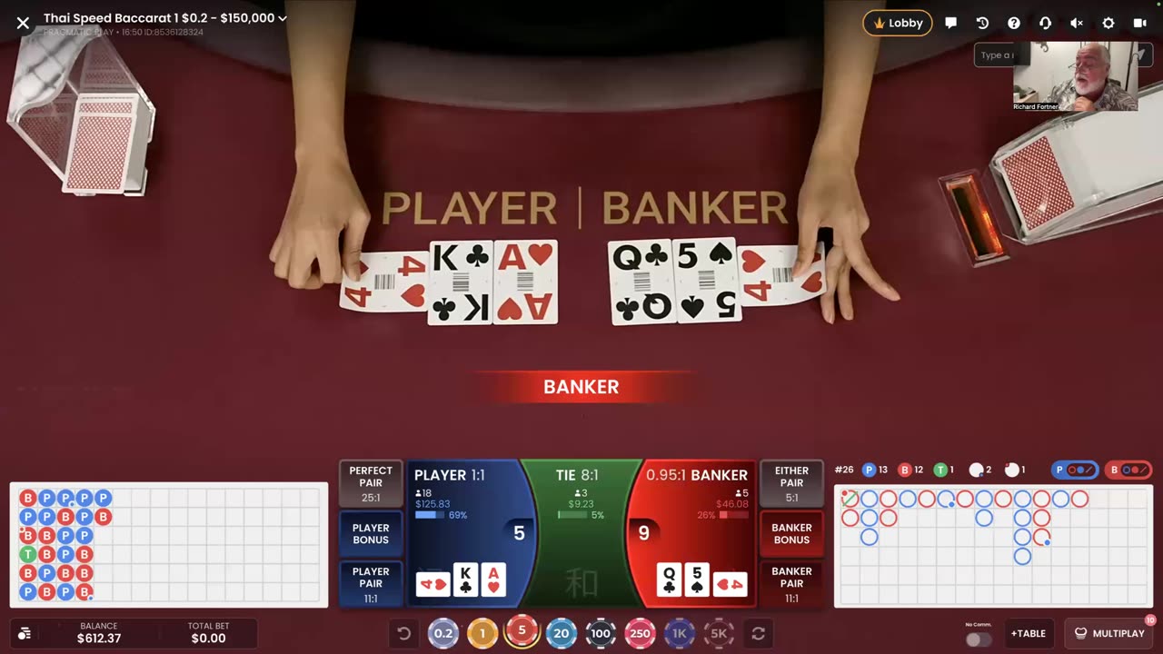 Win at baccarat with the Winterfell Strategy using $5 base bets and the Rigel Castle App.