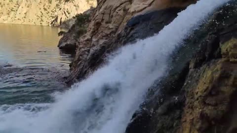 The biggest spring (Bil spring) walking tour at Hawraman, Iran.