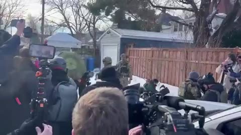 Protestors surround ICE Agents and calls for them to die..