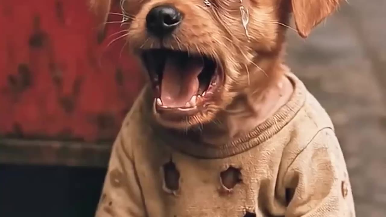 Poor Dog Survival Shorts Video Mitu AI Creation