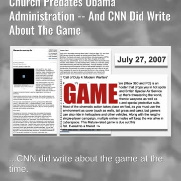 Fact Check: Video Game Footage Showing Strike On 'Runner' Near Church Predates Obama Administration