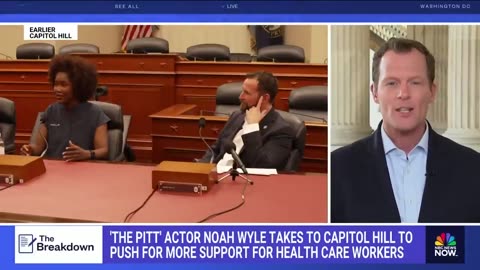 Noah Wyle pushes Congress to support health care workers
