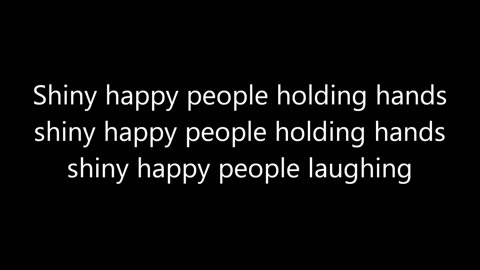 R.E.M - Shiny Happy People (Lyrics)