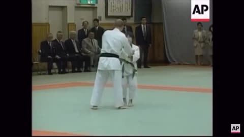 In Japan, there was a 10 year old girl who threw Putin
