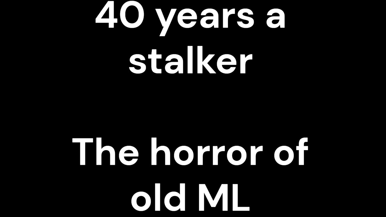 Shocking, lining up USA interviews now, the horror of old ML