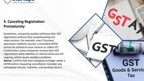 Top Mistakes To Avoid During GST Registration Cancellation