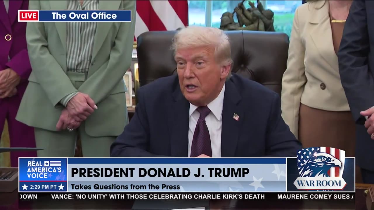 TRUMP TO ATTEND CHARLIE KIRK’S FUNERAL