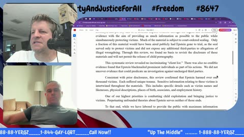 250711 Up The Middle : Trump, Epstein, ICE