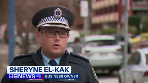 Man on fire running from 'suspicious' blaze at Sydney salon 9 News Australia