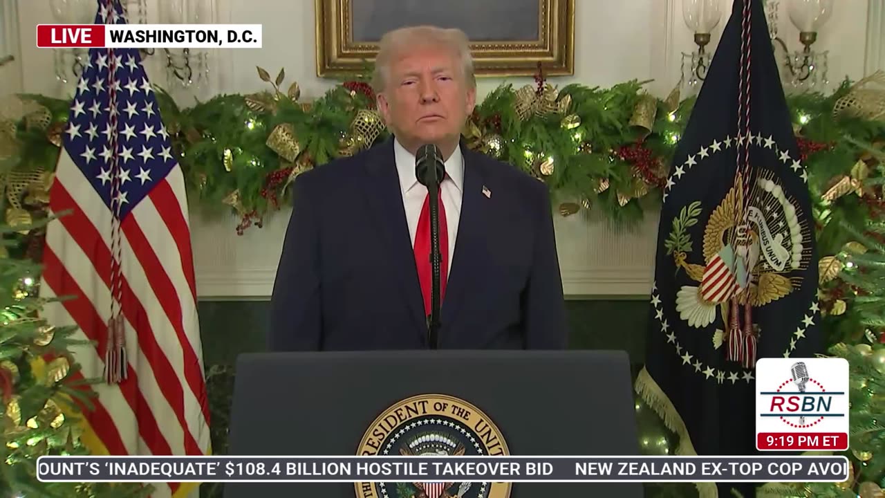FULL REPLAY: President Trump Delivers an Address to the Nation - 12/17/25