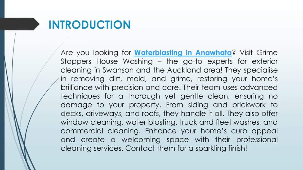 Are you looking for Waterblasting in Anawhata?