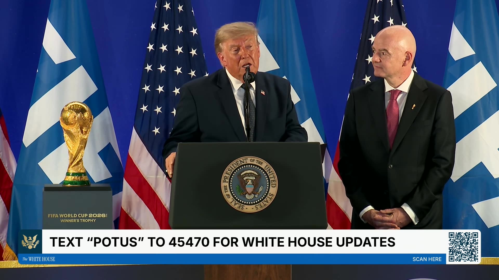 President Trump Attends a FIFA Reception