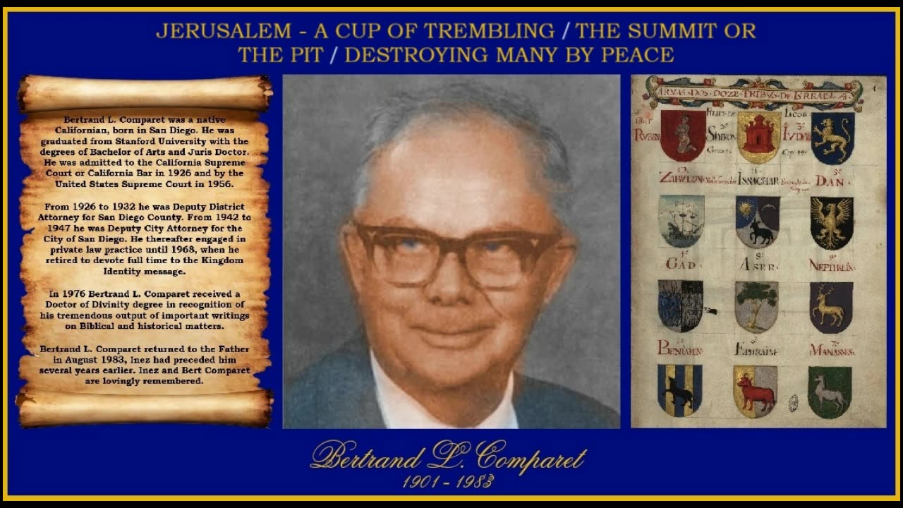 JERUSALEM - A CUP OF TREMBLING by Bertrand L. Comparet