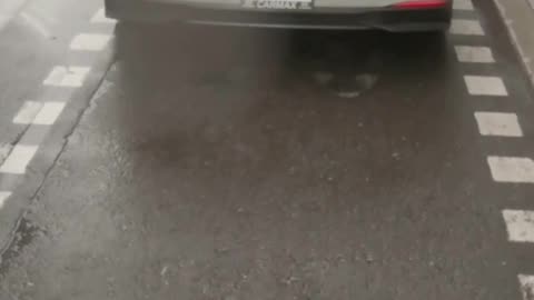 Dashcam Block bike lane cyclist Richmond Ave Toronto Canada