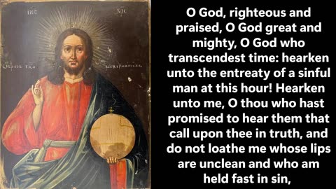 A prayer against passions and the spirit of darkness