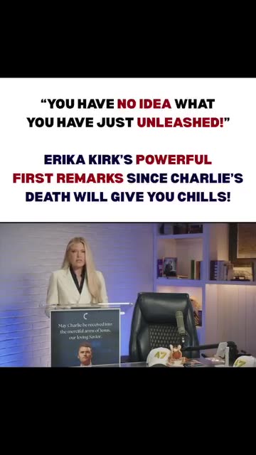 Erika Kirk’s POWERFUL Remarks After Charlie’s Death Will Give You Chills!