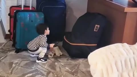 Baby and Cat