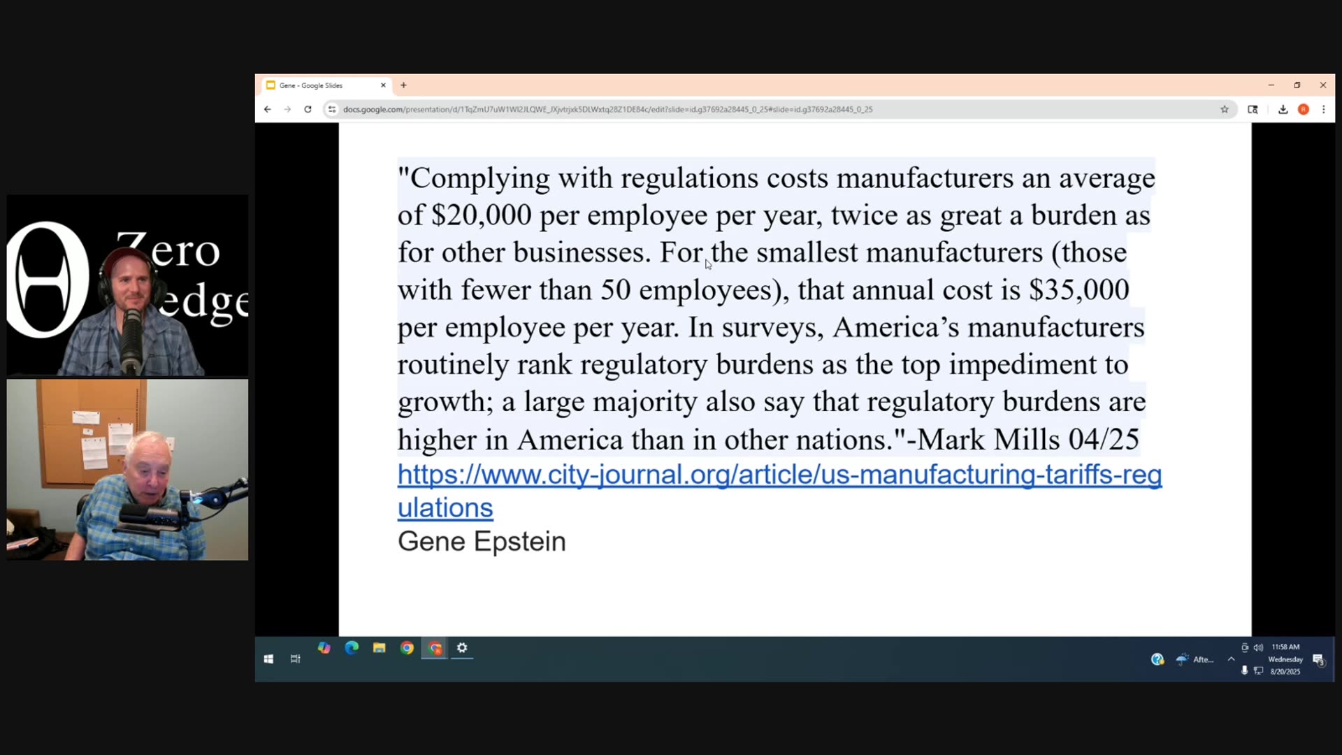 Gene Epstein Discusses Trump’s BLS Firing and US Job Creation