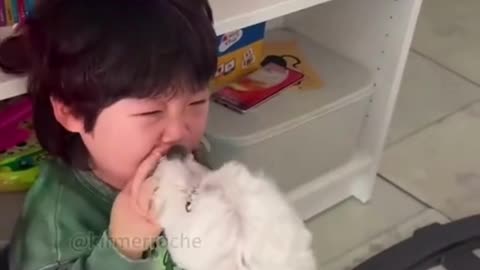cutest chaos Ever ; kids & dogs together