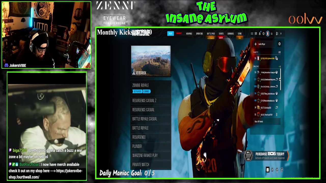 Come get down with the clown Dabs & Video games