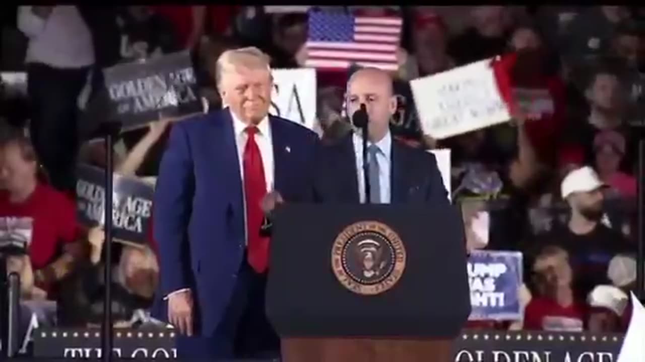 Stephen Miller Speaks At Trump's First 100 Days rally