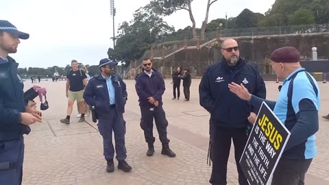 Anti Christian Satanic cops offended by Jesus Sign - Police Called Again 29052025