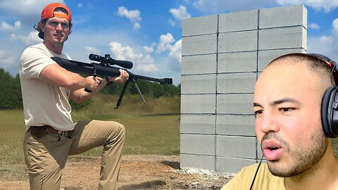 Kalkazian reacts Yee Yee Life | Can a Concrete Wall Stop a 50 Cal Sniper Rifle