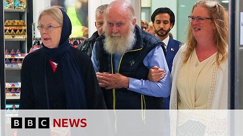 British couple held by Taliban arrive in UK after release | BBC News