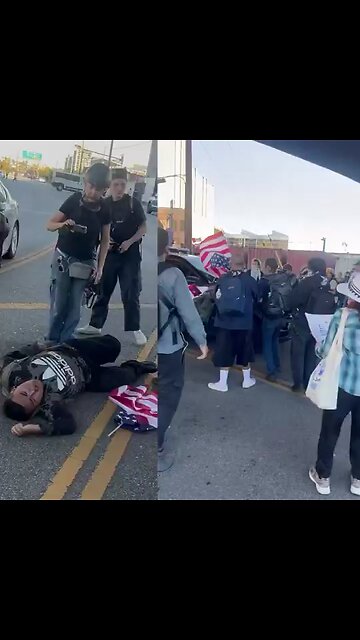 LAPD police officer reportedly ran over a protester