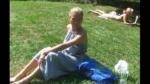 Luodong Massages Beautiful Blonde Girl By The Lake