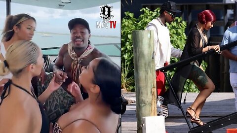 Stefon Diggs Spotted Rizzin Up Groupies While Partying Wit Cardi B On A Yacht! 🛥