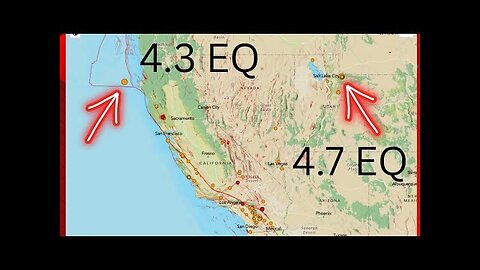 4.7 Earthquake Utah. 4.3 EQ Near Southern end of the Cascadia Subduction Zone. Thursday Update.