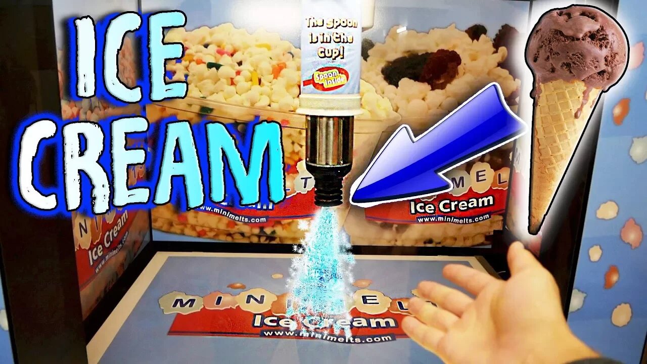 THIS VENDING MACHINE MAKES ICE CREAM!
