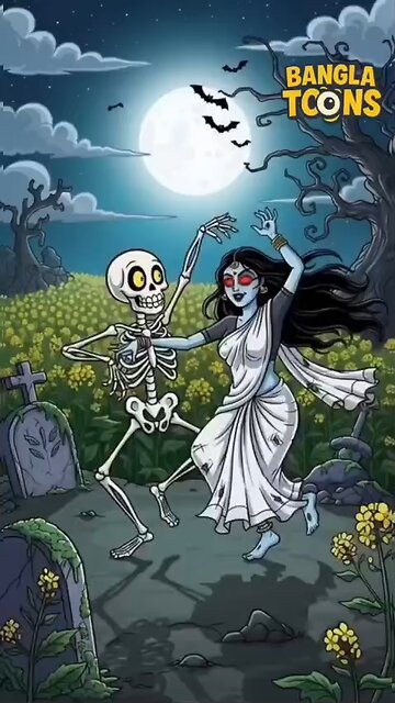 Dance with Ghost skeleton