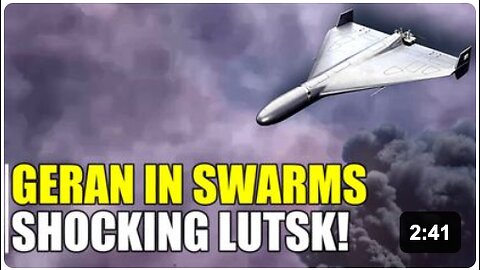Lutsk watches as Russian kamikaze drones approach their targets!