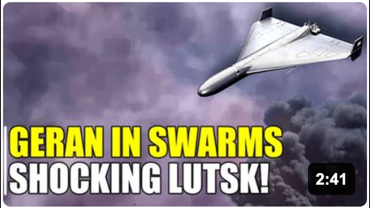 Lutsk watches as Russian kamikaze drones approach their targets!