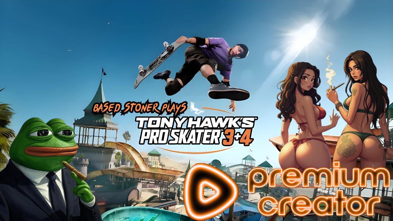 based stoner plays tony hawk's pro skater 3+4