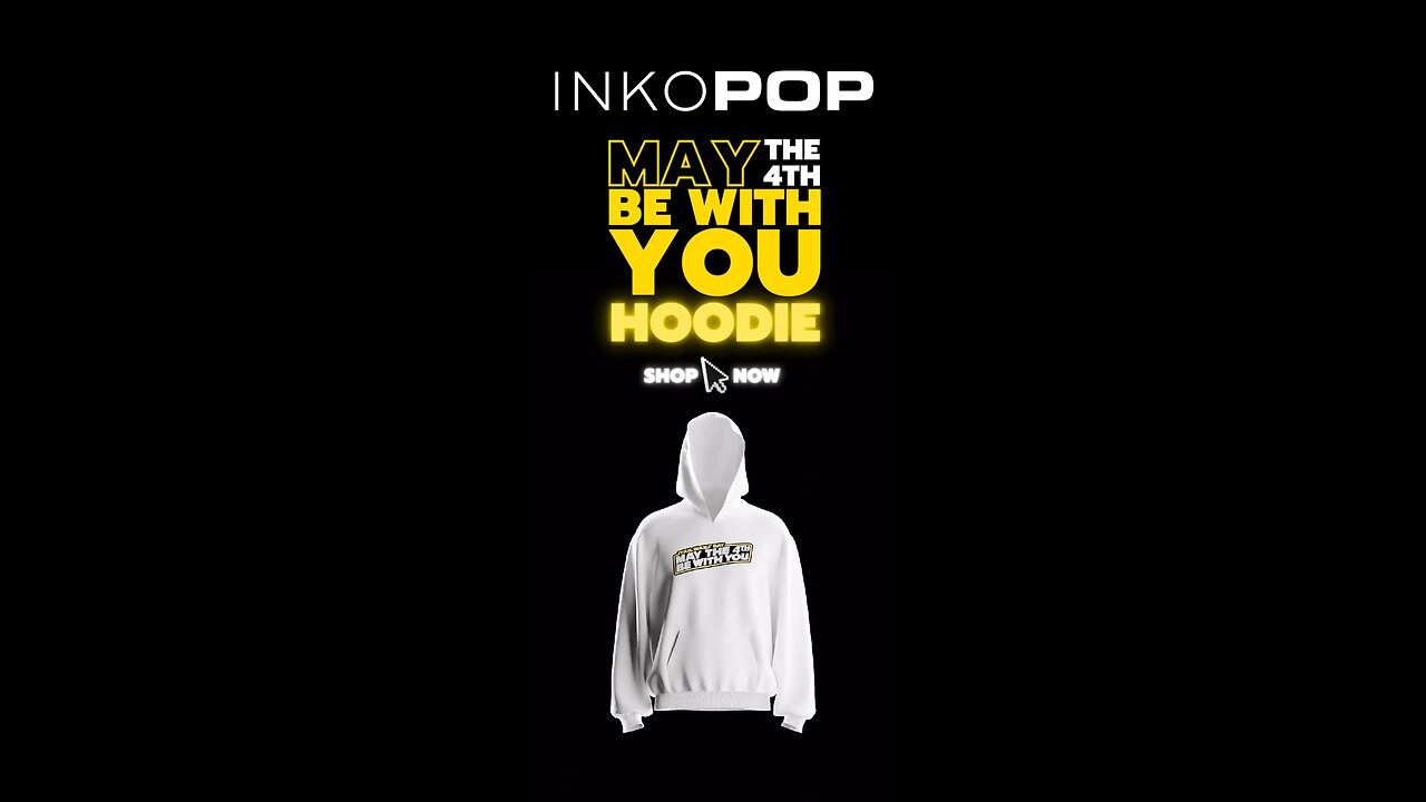 MAY THE 4TH BE WITH YOU ORGANIC HOODIE