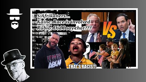 KAINE: DOUBLE STANDARD??? RUBIO: WHY CAUSE THEY'RE WHOOITE???