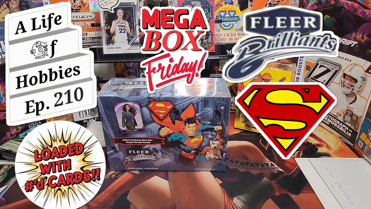 Mega Box Friday ft 2025 Fleer Brilliants Superman. e210