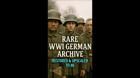 German WW1: Lost Archive Restored & Upscaled to 4K—See History Reborn! 🪖✨