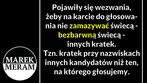 Głosowanie Świeca Własny długopis Wybory. Sztab Brauna
