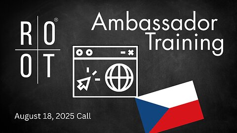 Maximalizace aktuálního webu ROOT | Školení ambasadorů | 18. srpna 2025 | Czech
