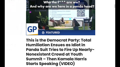 Total Humiliation Ensues as Idiot in Panda Suit Tries to Fire Up Nearly-Nonexistent Crowd at Youth S