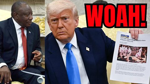 Trump Confronts South African President Over The White Farmers Genocide