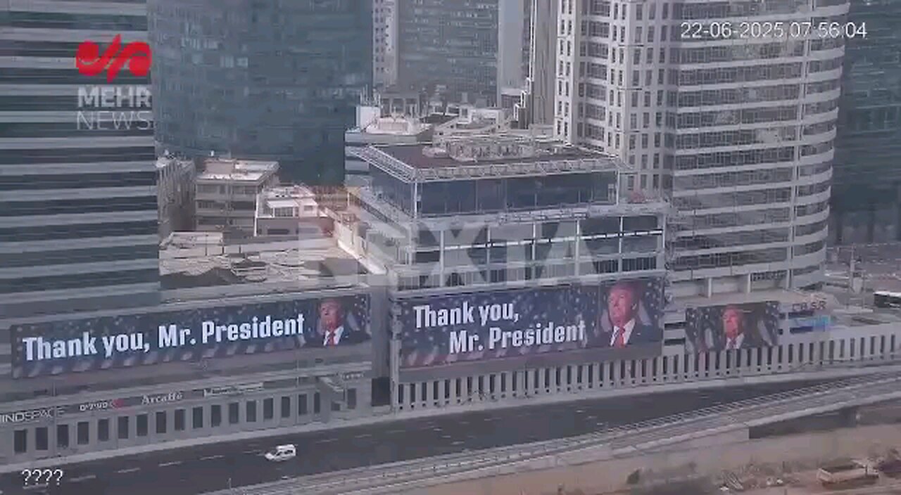 Tel Aviv this morning 🇮🇱🇺🇸♥️