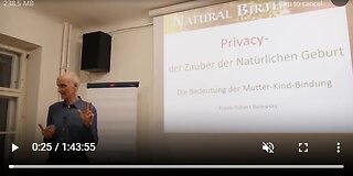 DER ZAUBER DER NATÜRLICHEN GEBURT_Die natürliche Geburt referiert von Frank Robert Belewsky