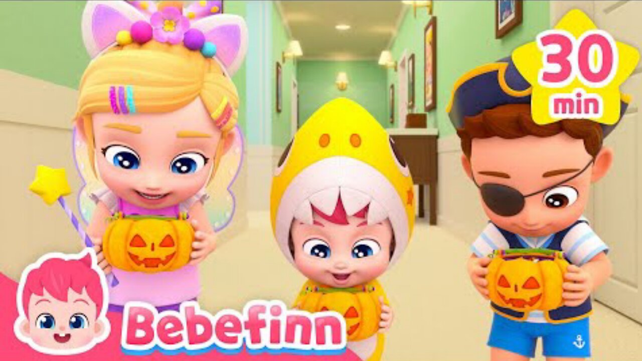 Happy Halloween Party with Bebefinn Family Chumbala Cachumbala +More Songs for Kids