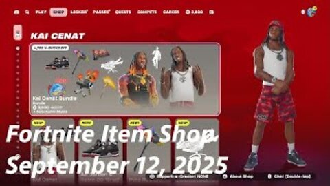 Fortnite Item Shop|September 12, 2025(*New* Kai Cenat Bundle)